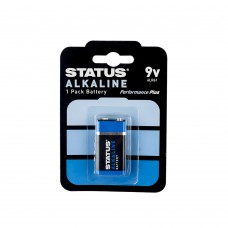 9V - Alkaline - Batteries - Status - 1 pk - Blister Card