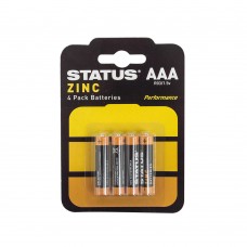 AAA - Zinc - Batteries - Status - 4 pk - Blister Card