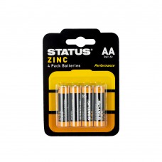 AA - Zinc - Batteries - Status - 4 pk - Blister Card